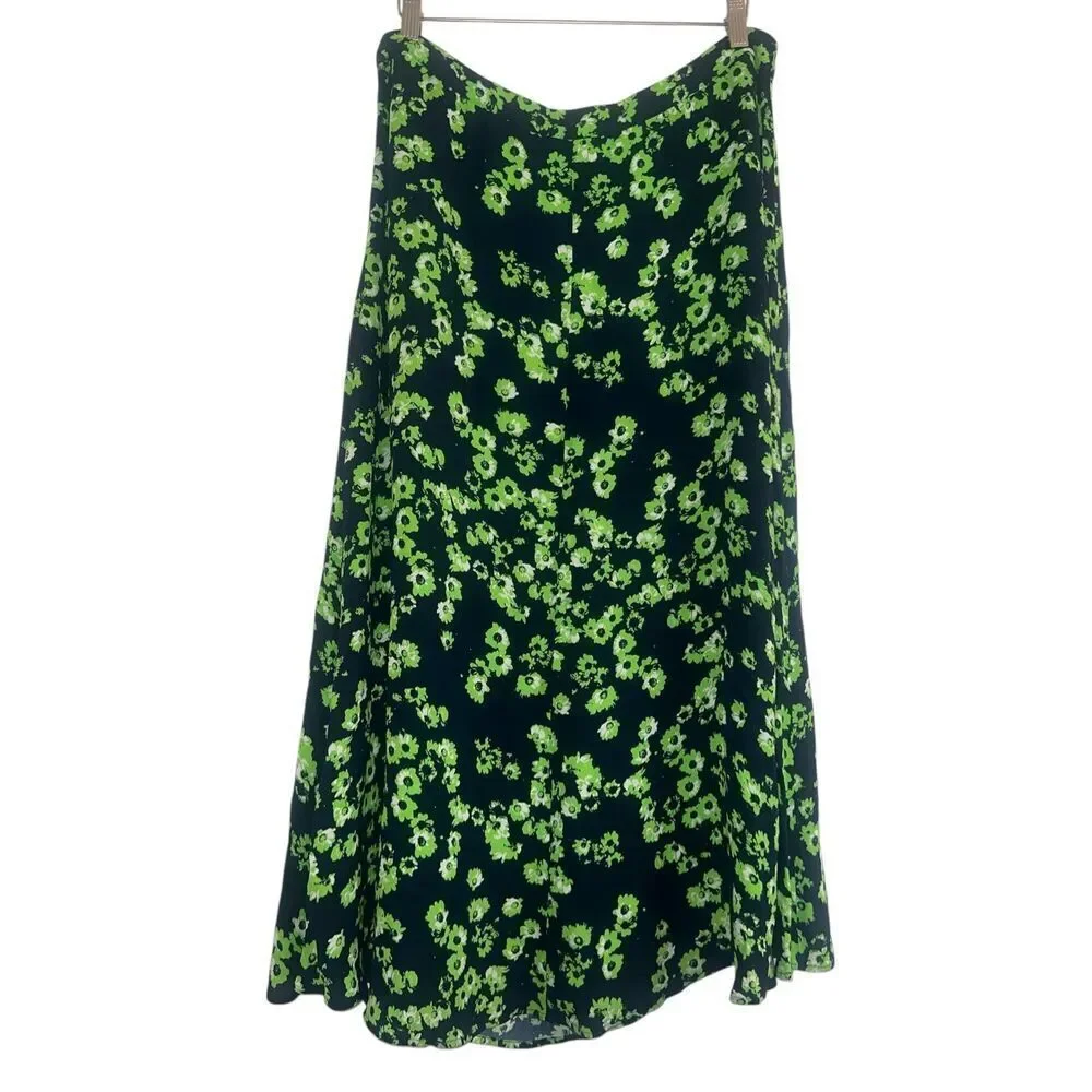 ✨Whistles Navy Digital Daisy Print Sz 12 Skirt✨